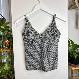 Land's End 90s Style Swim‎ Tankini Top Size 6B Medium